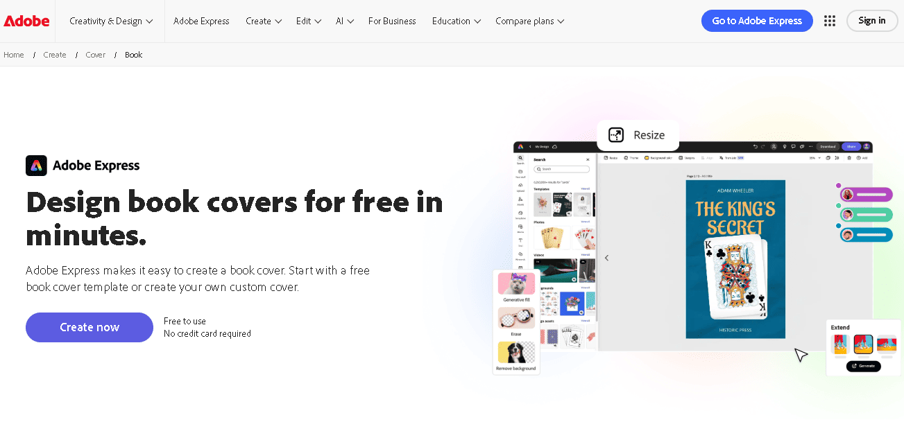 Free Adobe Express Book Cover Generator 2025 Free Adobe Express book cover generator for 2025 with professional templates