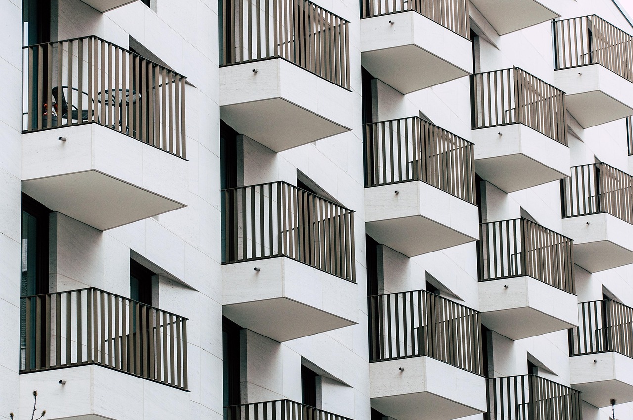 AI-generated modern balcony design with plants and seating