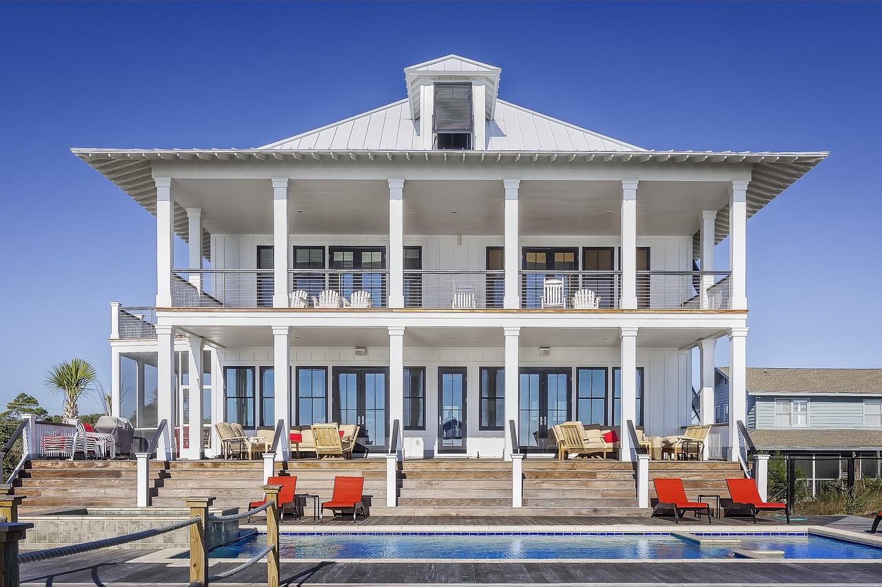 House exterior with stone facade and landscaping