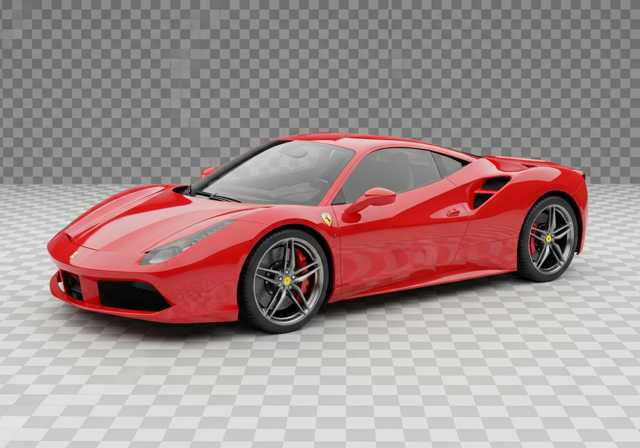 Car photo with background removed